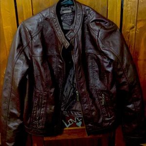 Jou Jou brand leather medium womens jacket